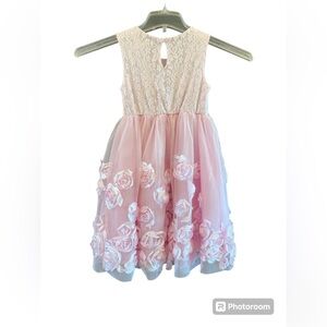 Nannette Kids Pink Floral Dress